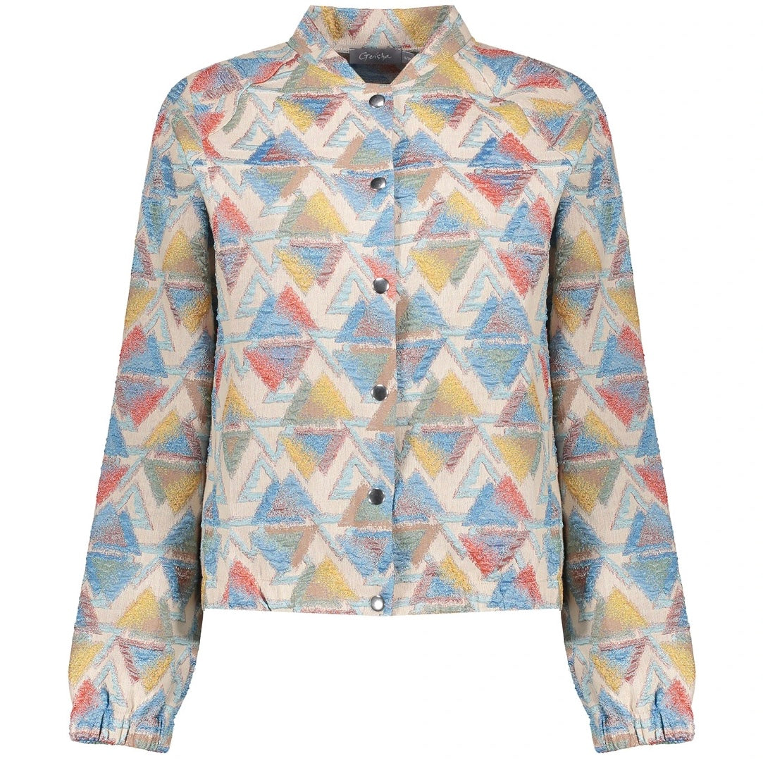 Geisha Bomber Jacket Multi - Peet kleding