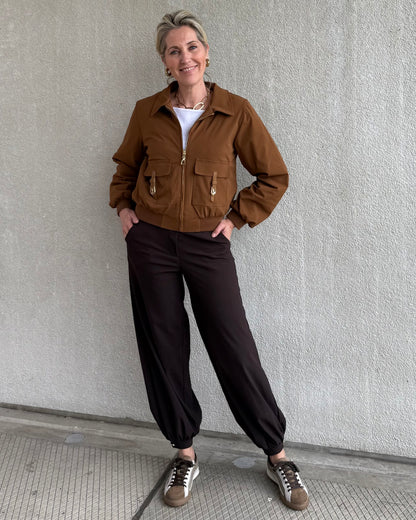Triple Nine - Travel Jas Jolien Caramel - 92423 - Peet kleding