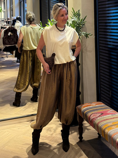 Broek Parachute Silky Koper
