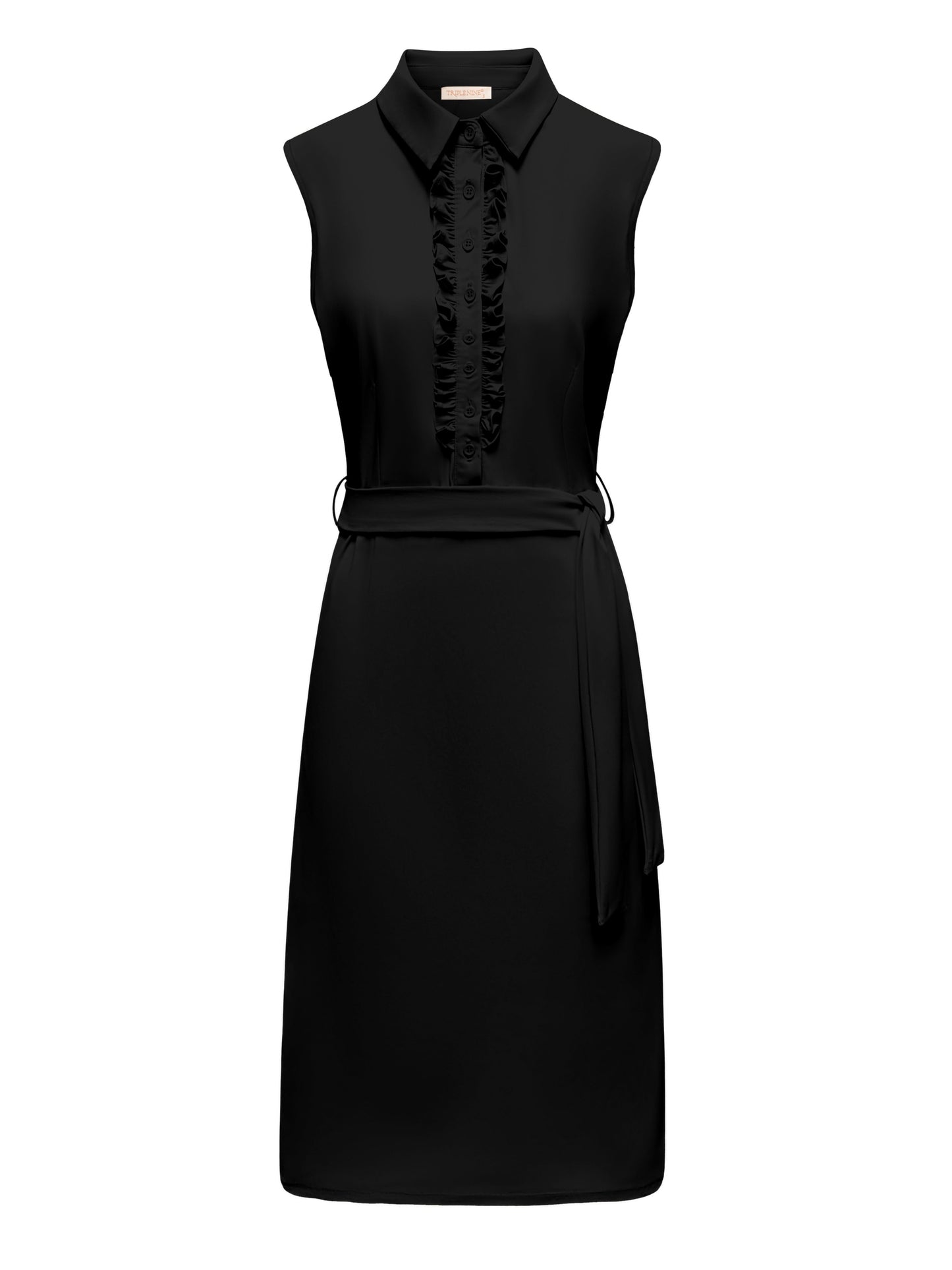 Triple Nine Travel Jurk Elodie Zwart - 51823 - Peet kleding