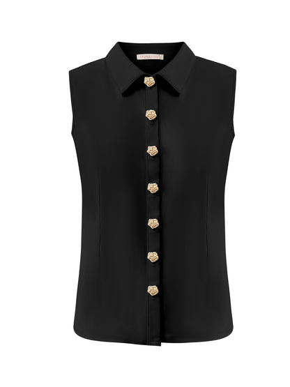 Triple Nine - Travel Blouse Marien Zwart - 5932 - Peet kleding