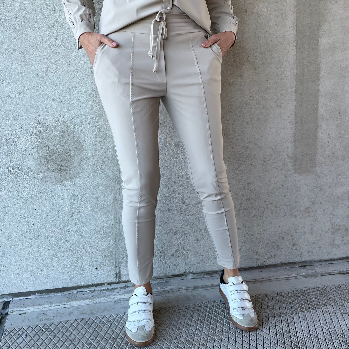 Triple Nine - Travel Broek Fenna Beige 2101 - Peet kleding