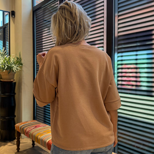 Azzurro Sweater Mia Camel - Peet kleding