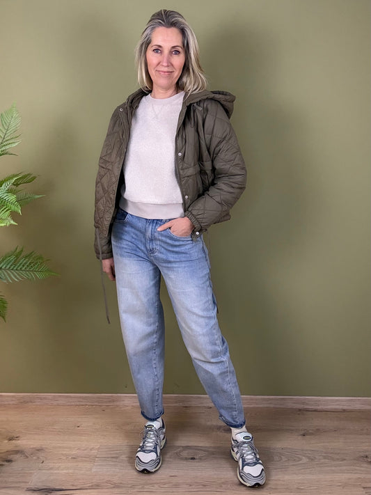 With Black Jacket Astrid Flacon Bruin - Peet kleding