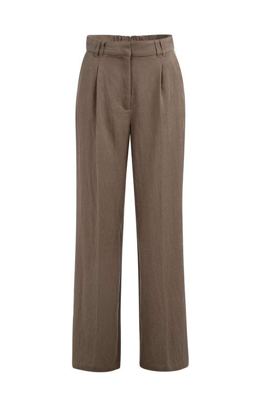 Yaya Wide Leg Bruin - Peet kleding