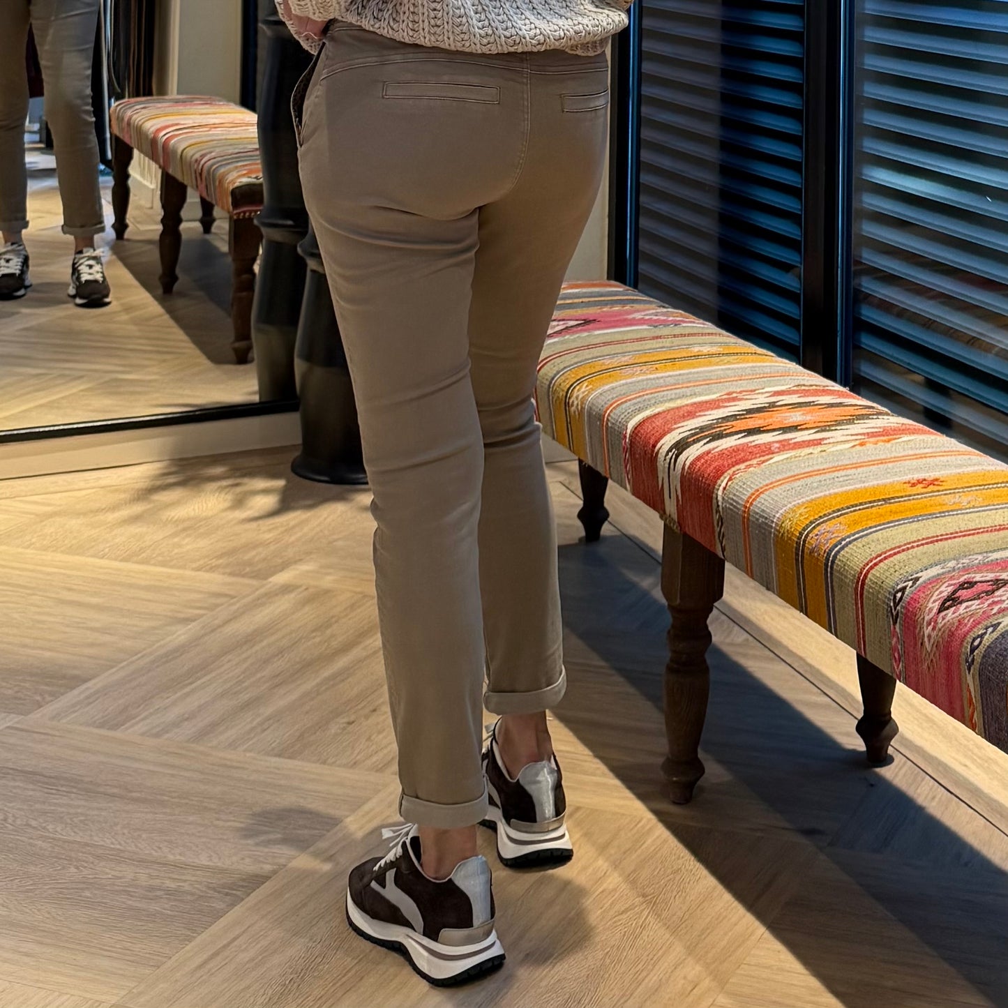 Red Button Broek Tessy Latte - Peet kleding