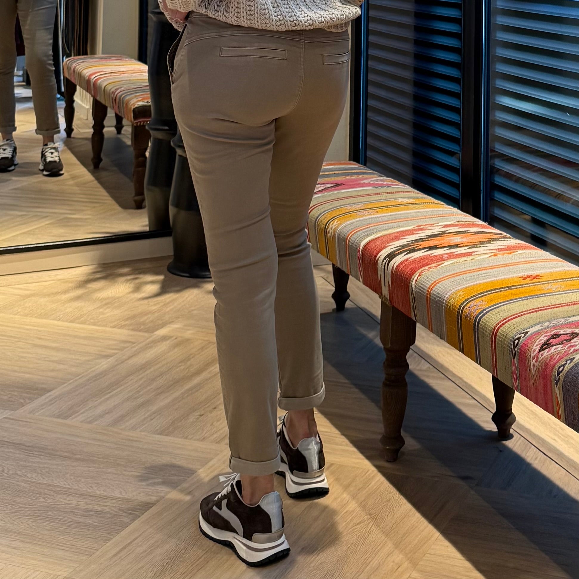 Red Button Broek Tessy Latte - Peet kleding