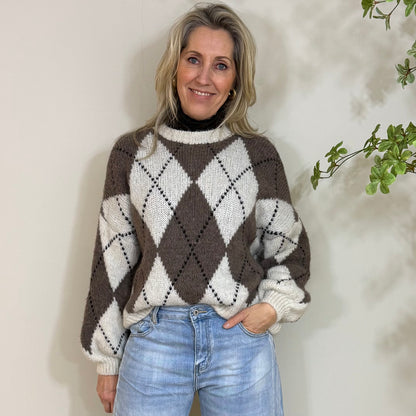 Trui Saar College Beige - Peet kleding