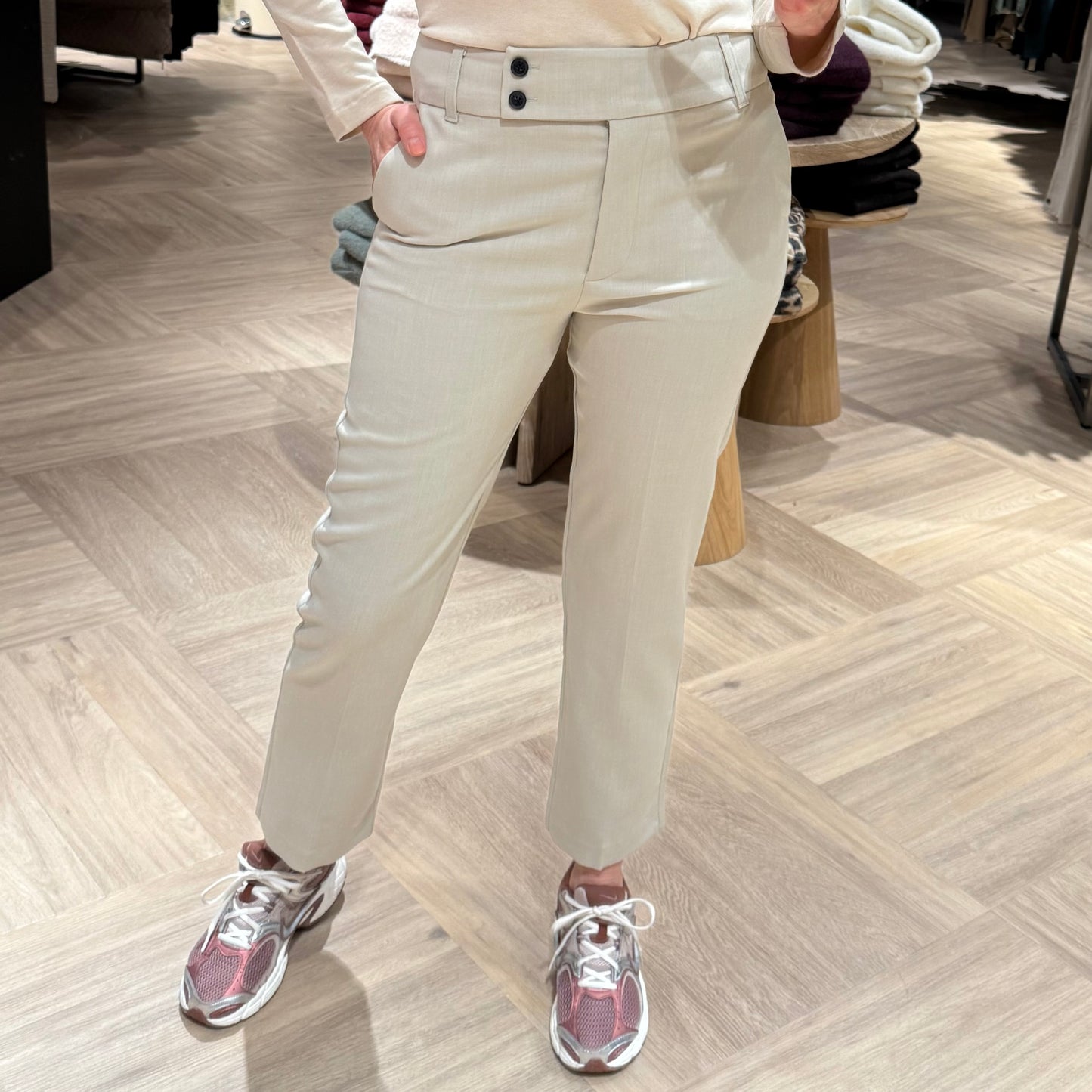 Yaya Rechte Pantalon Grijs - Peet kleding