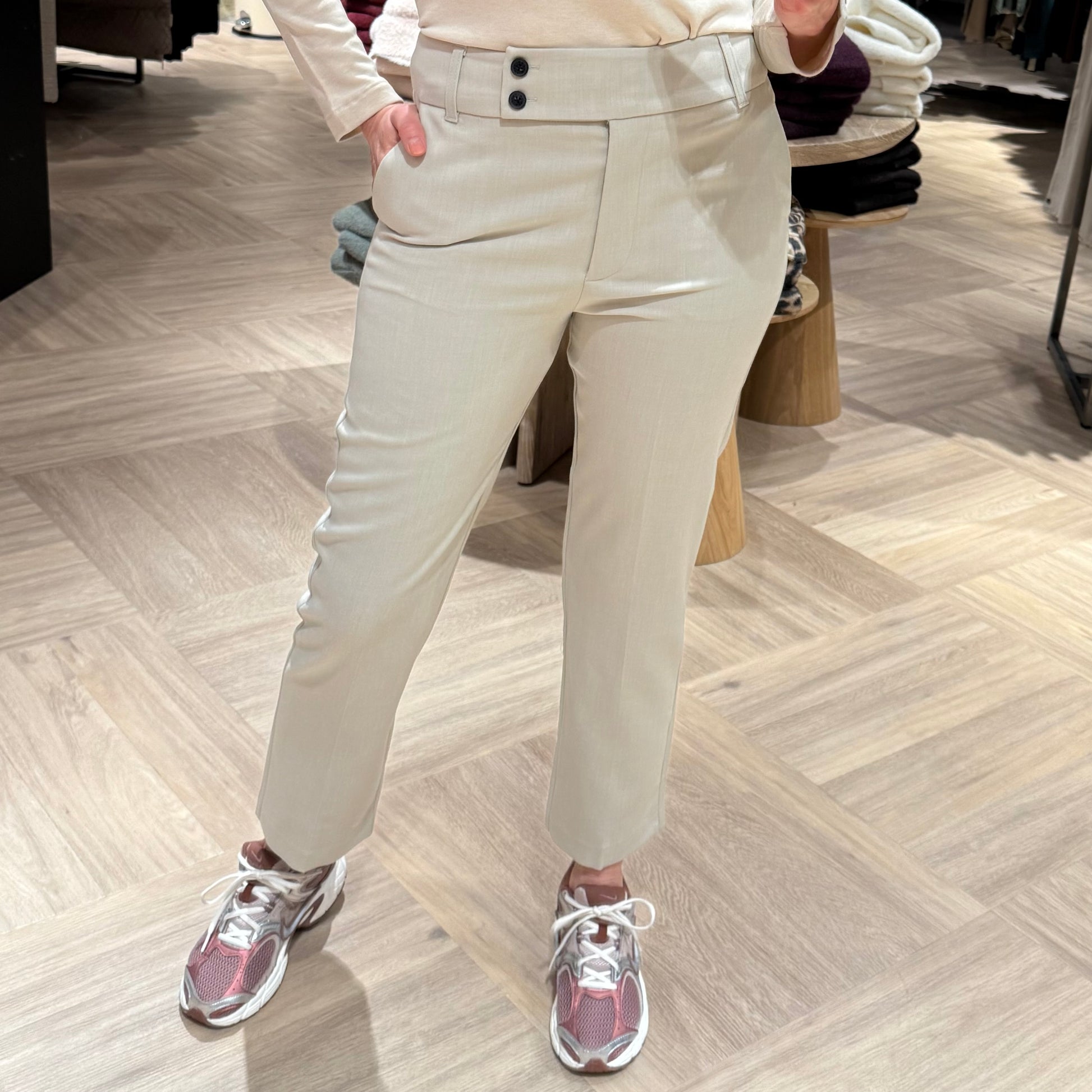 Yaya Rechte Pantalon Grijs - Peet kleding