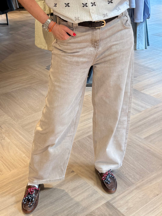 Barrel Jeans Beau Cappuccino - Peet kleding