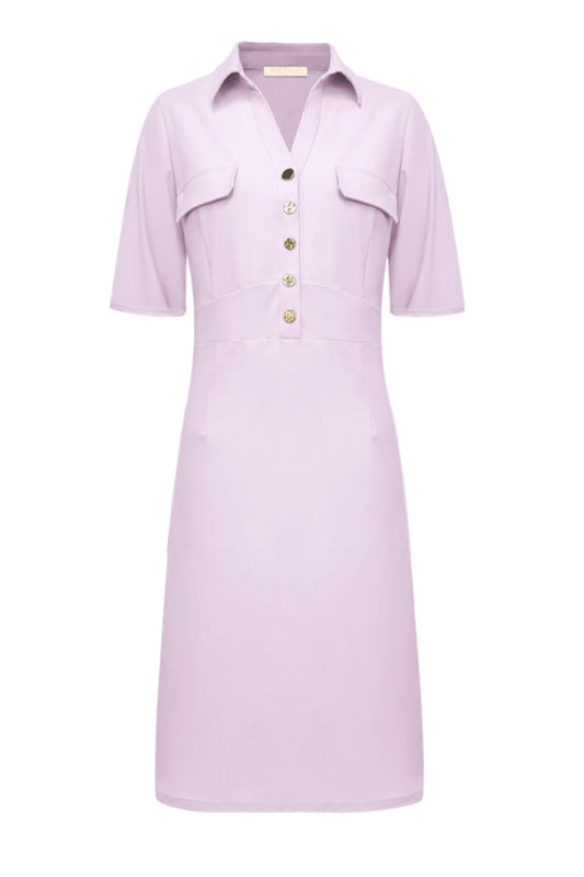 Triple Nine Travel Jurk Valerie Lila - 51827 - Peet kleding