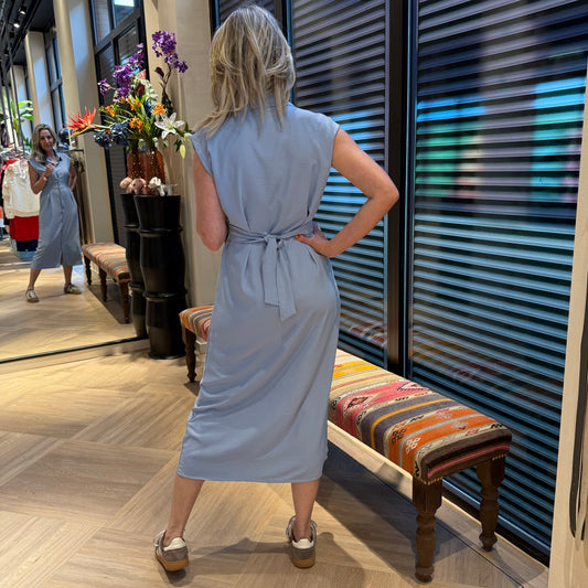 Azzurro Jurk Doortje Lichtblauw - Peet kleding