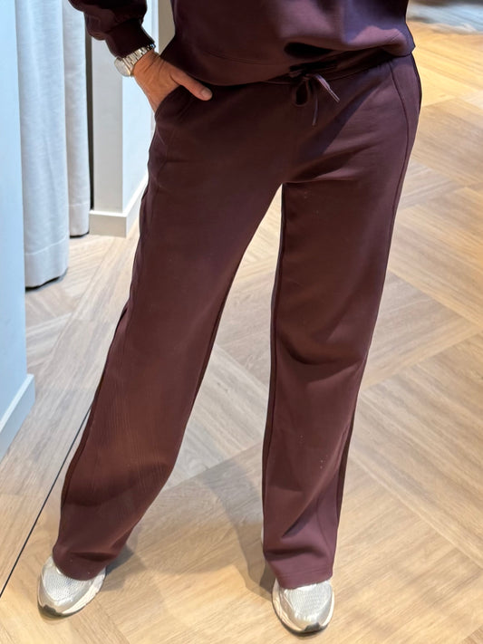 Red Button Colette Scuba Pant Burgundy - Peet kleding