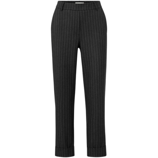 Yaya Broek Pinstripes Anthracite - Peet kleding