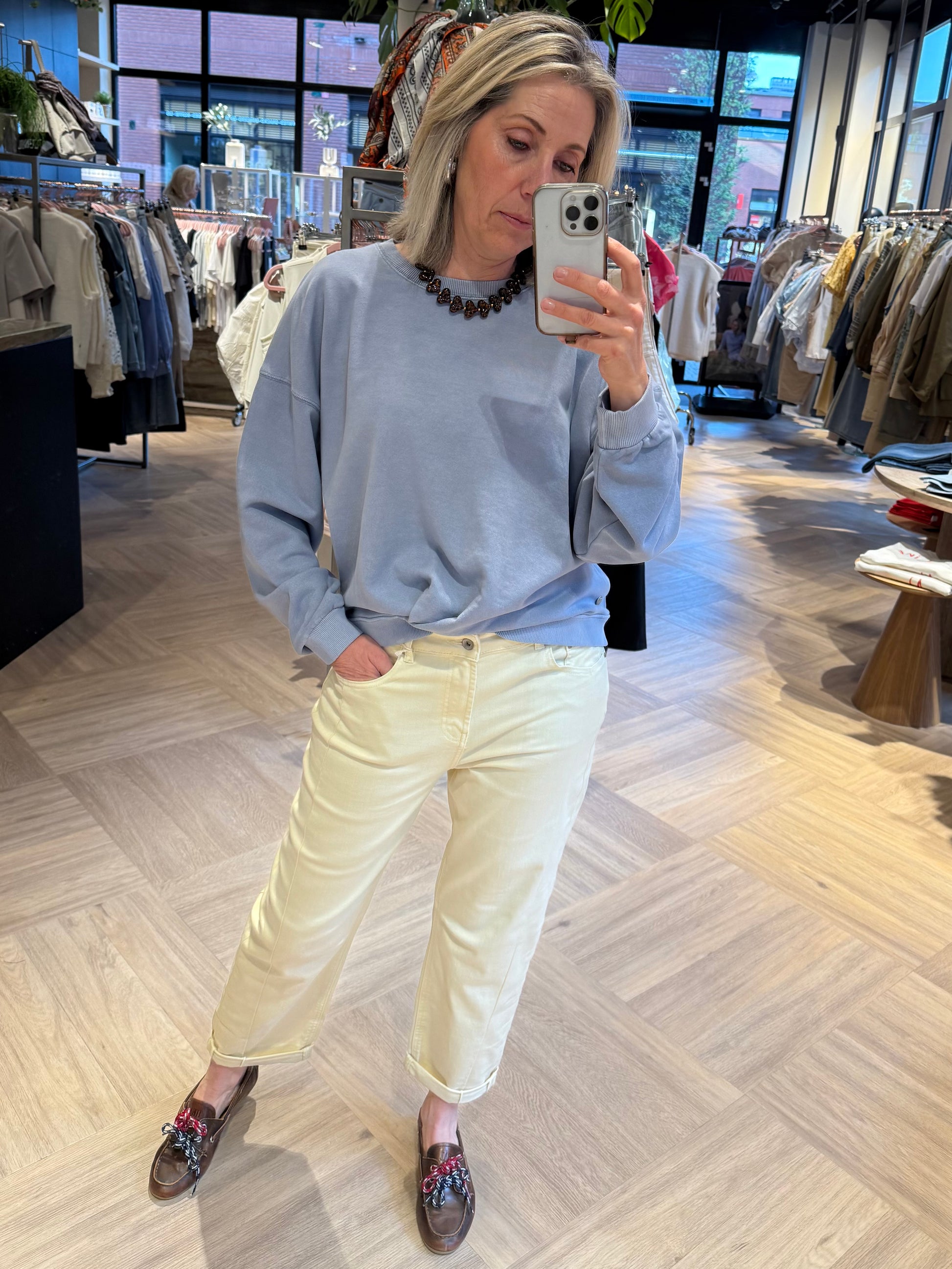 Zhrill Sweater Seray Blauw - Peet kleding