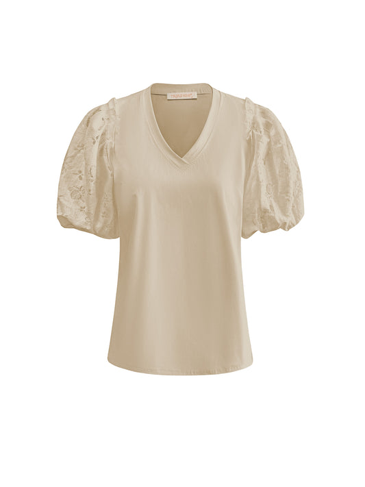 Triple Nine Travel Top Liz Beige - 6947 - Peet kleding