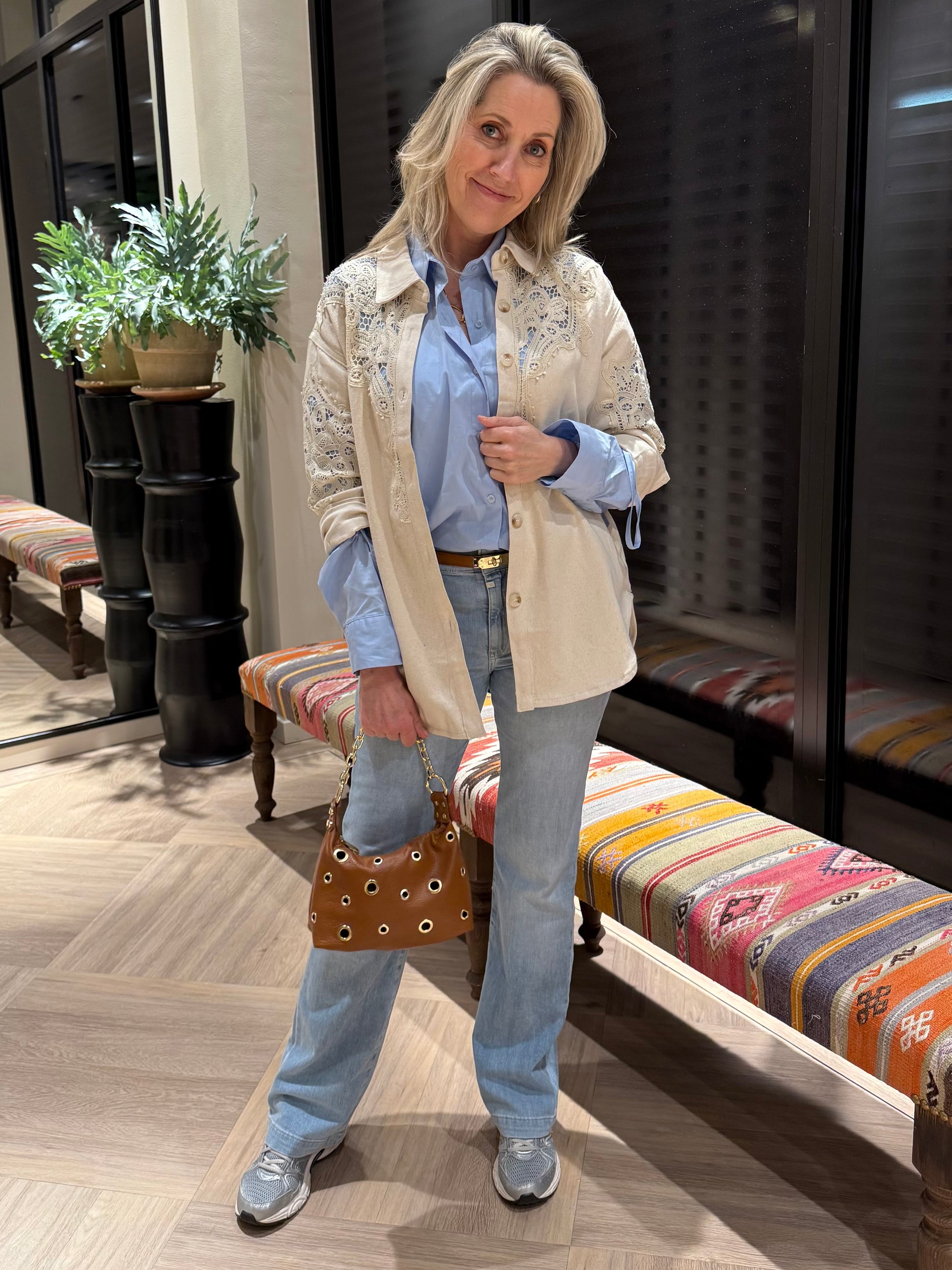 Blouse Poppy Lichtblauw - Peet kleding