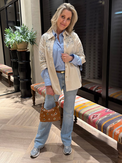 Blouse Poppy Lichtblauw - Peet kleding