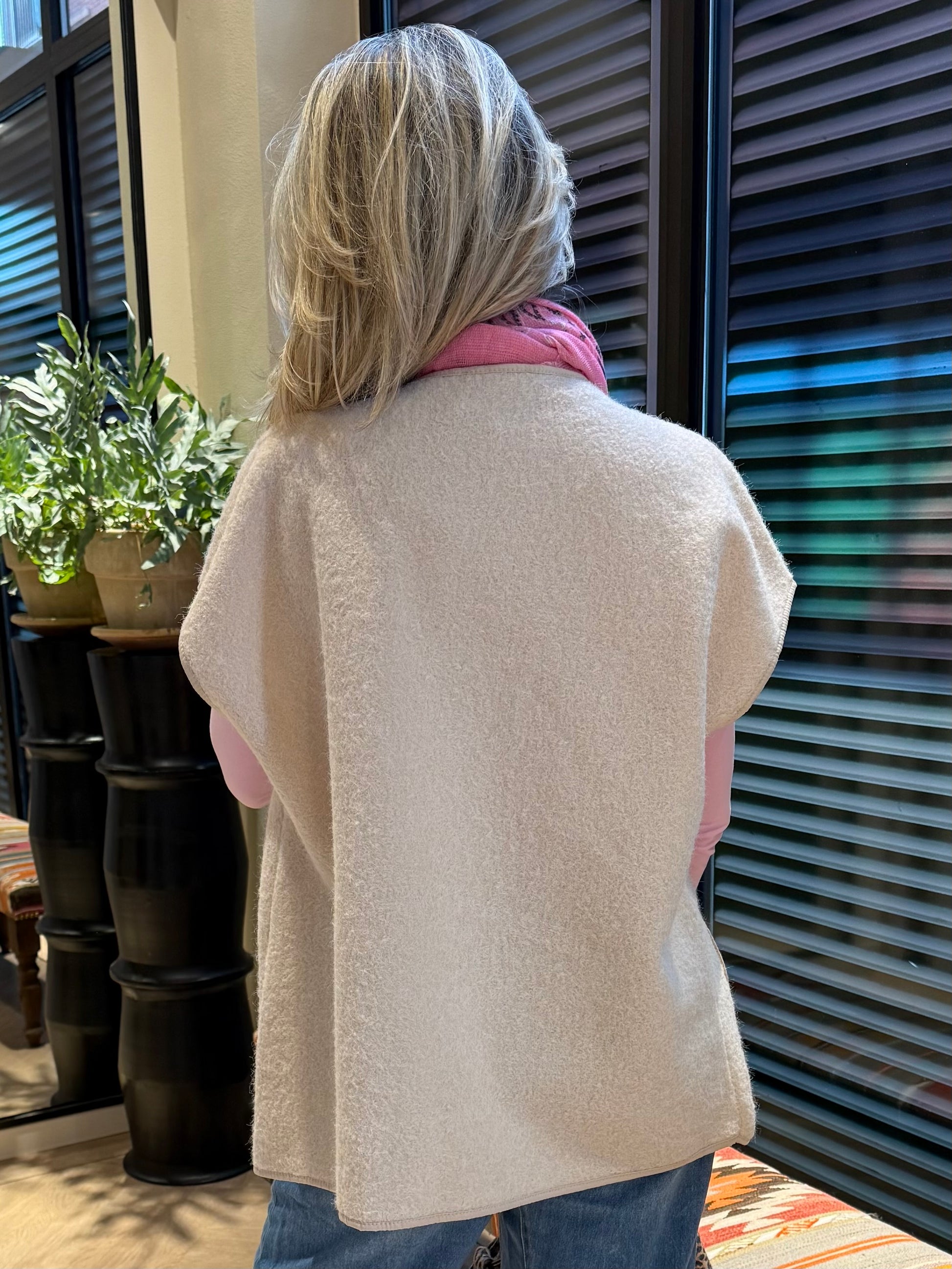 Azzurro Oversized Gilet Zand - Peet kleding