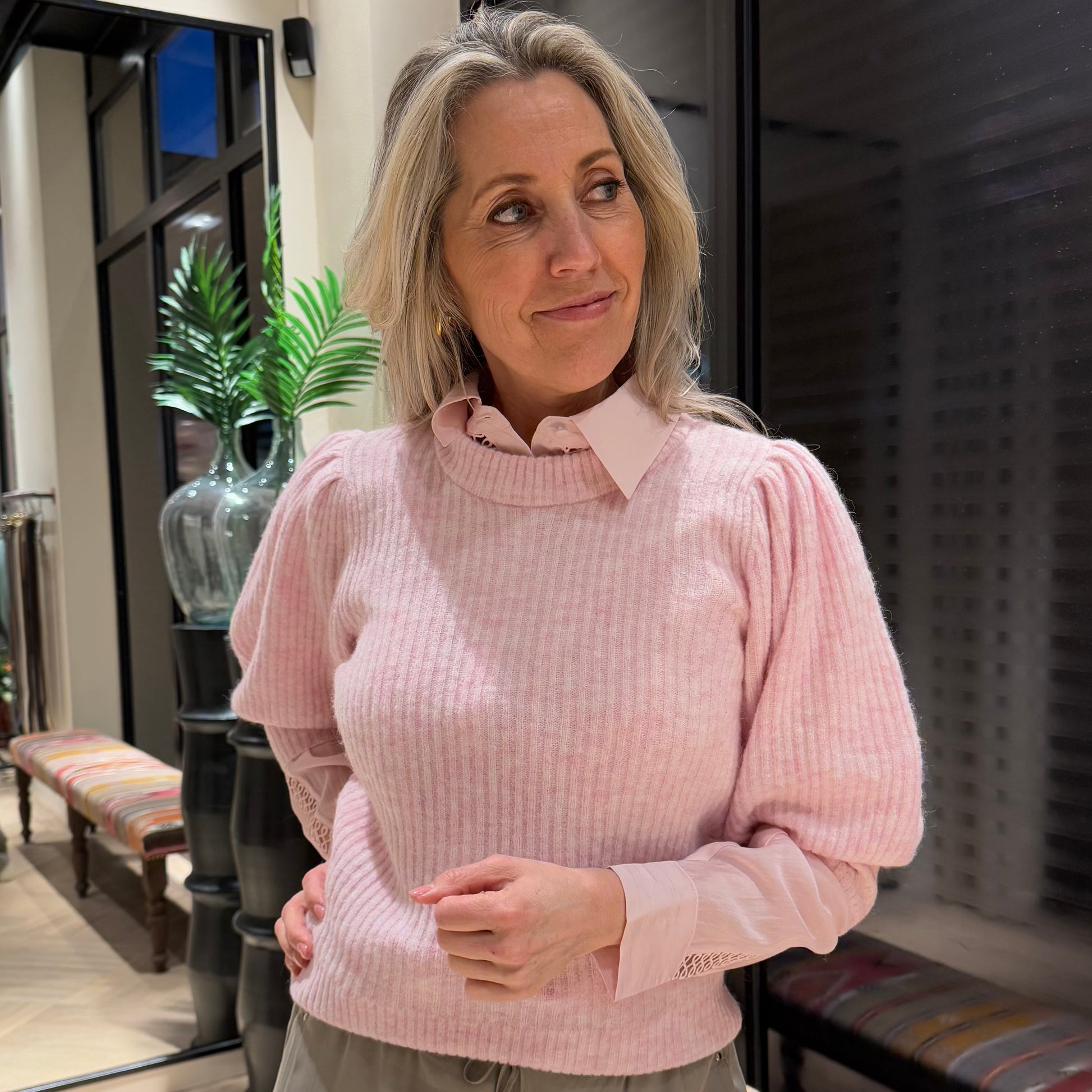 Copenhage Muse Pullover Ibra Rose - Peet kleding