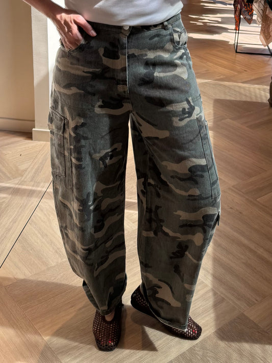 Ambika Broek Caby Armyprint