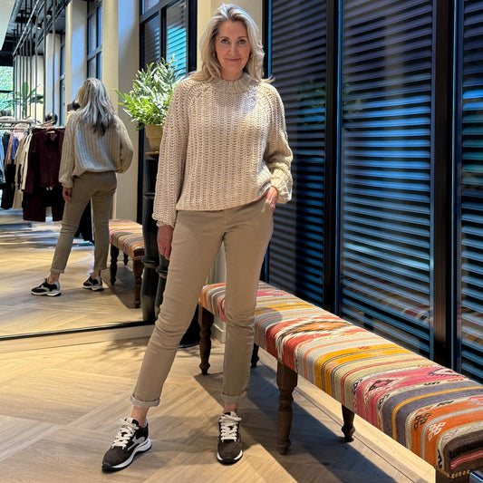 Red Button Broek Tessy Latte - Peet kleding
