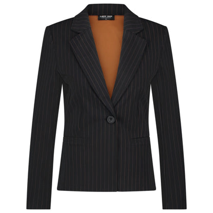 Lady Day Blazer Billy Pinstripe Black - Peet kleding