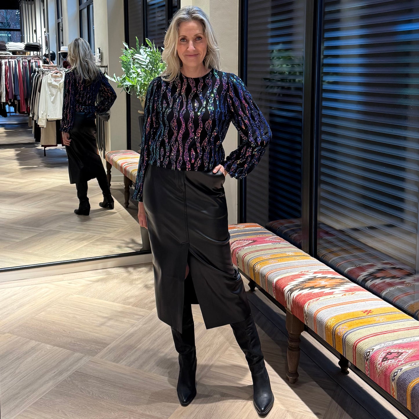 Azzurro Top Pia Multi - Peet kleding