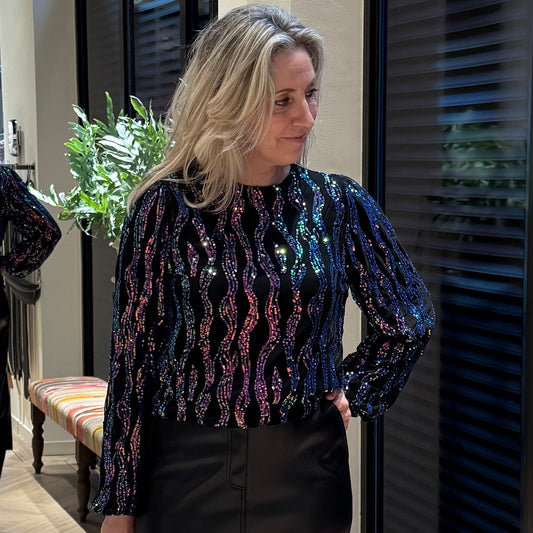 Azzurro Top Pia Multi - Peet kleding