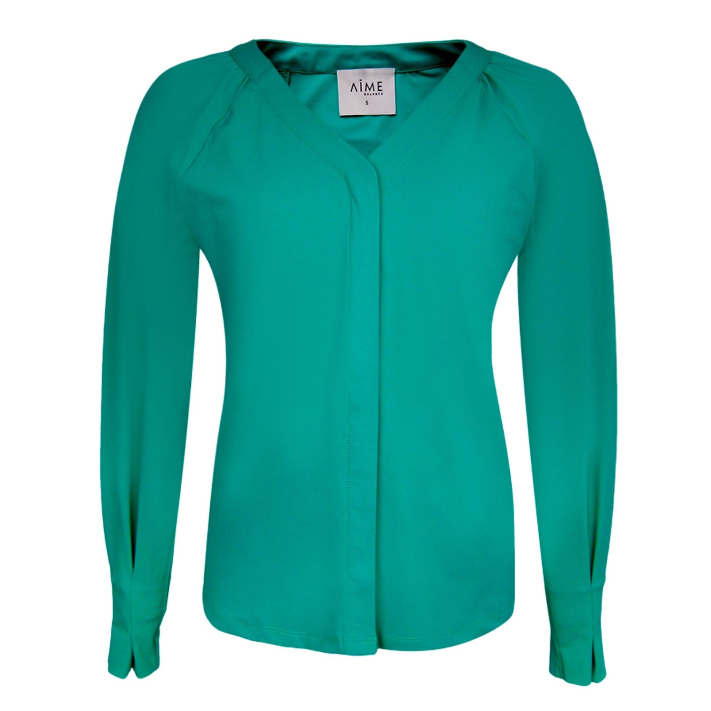 Aime Joyce Blouse Lucky Groen - Peet kleding