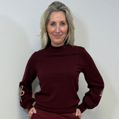 Triple Nine - Travel Trui Sophie Bordeaux - 9004