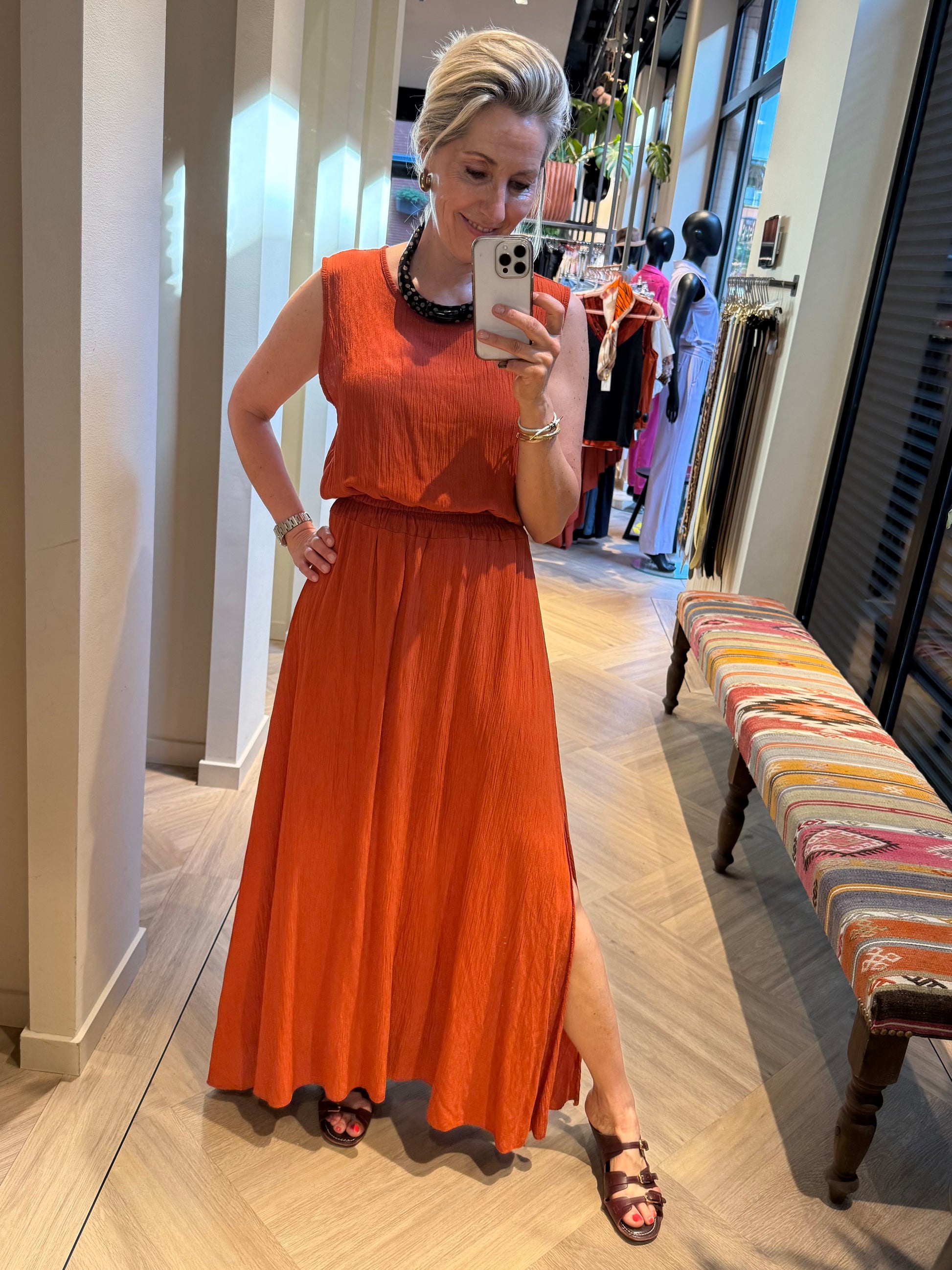 Set Rok Top Silvia Brique - Peet kleding