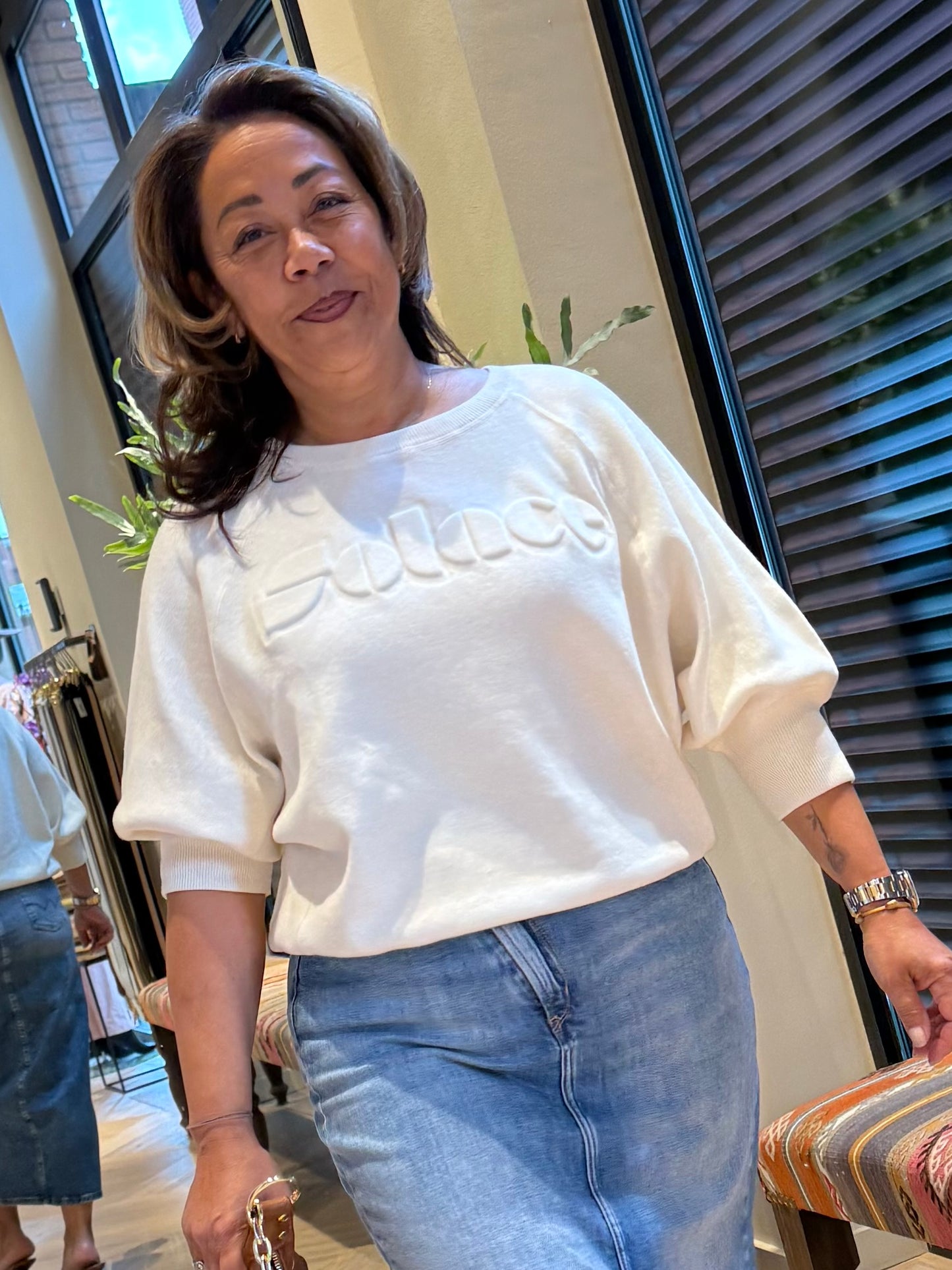 Yaya Sweater Solace Ecru - Peet kleding