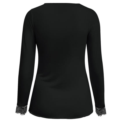 Triple Nine - Cashmere Top Cashy Lou Lou Zwart - 9003 - Peet kleding