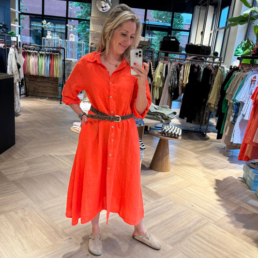 Jurk Nice Koraal - Peet kleding