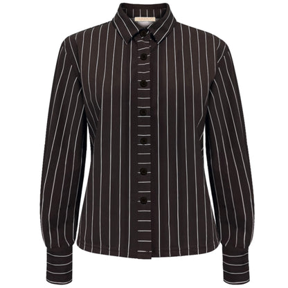 Triple Nine - Travel Blouse Chalke Donkerbruin - 5921 - Peet kleding