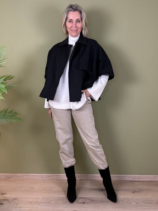 With Black Trench Cape Medusa Zwart - Peet kleding
