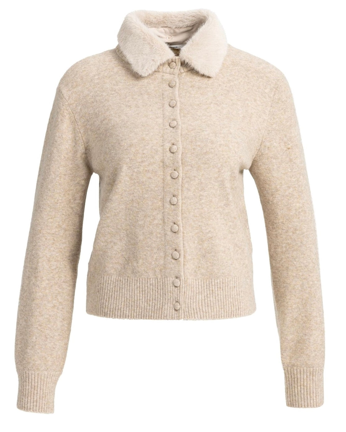 Yaya Vest Light Beige Melange - Peet kleding