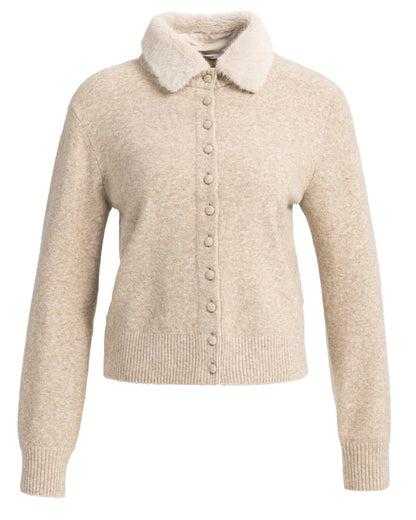 Yaya Vest Light Beige Melange - Peet kleding