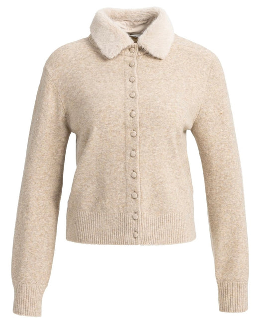 Yaya Vest Light Beige Melange - Peet kleding