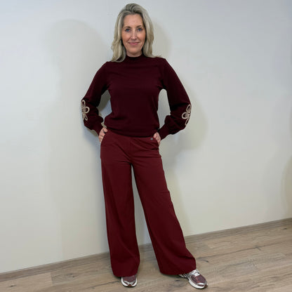 Triple Nine - Travel Broek Petra Bordeaux - 2703