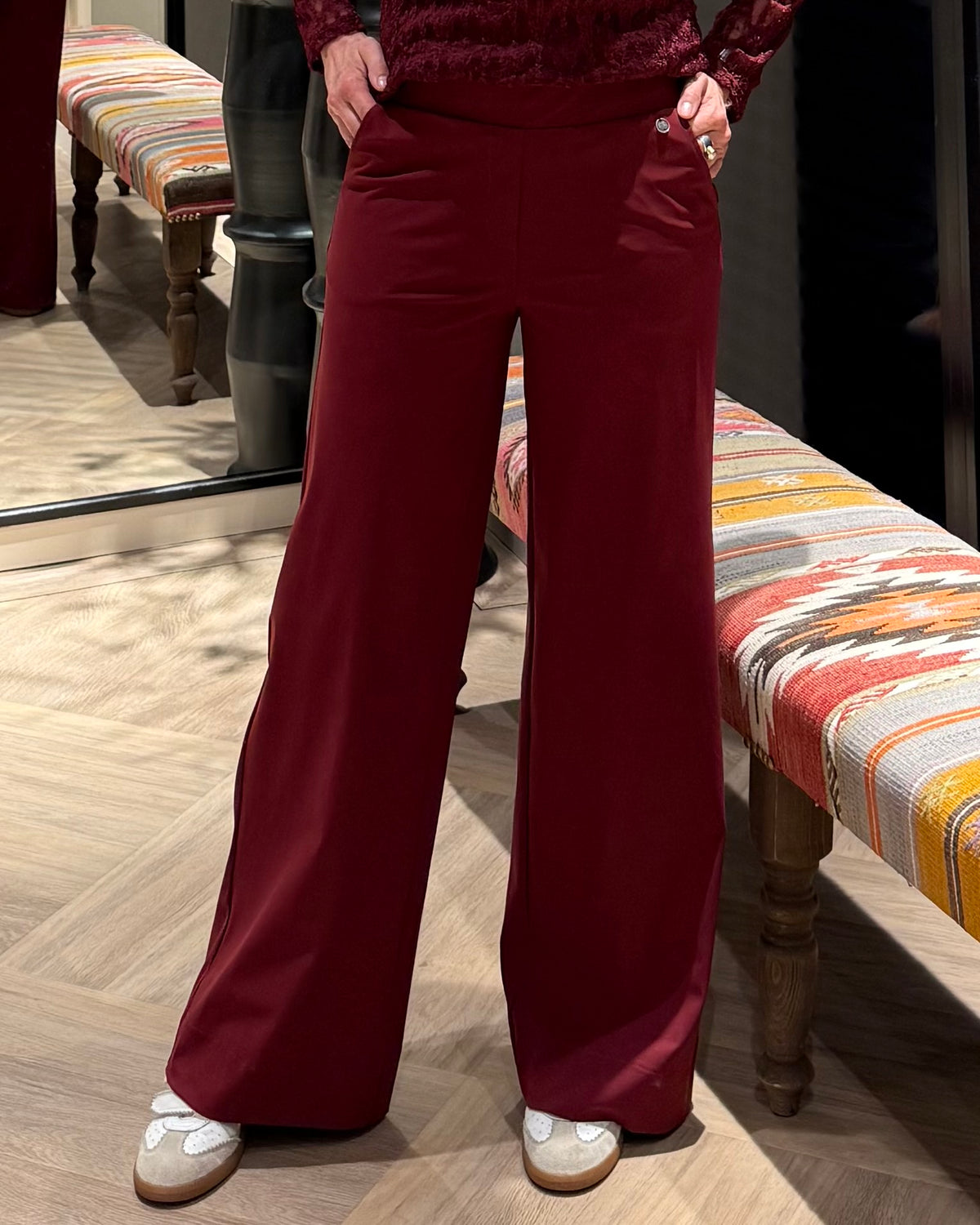 Triple Nine - Travel Broek Petra Bordeaux - 2703