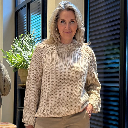 Zhrill Trui Dora Taupe - Peet kleding