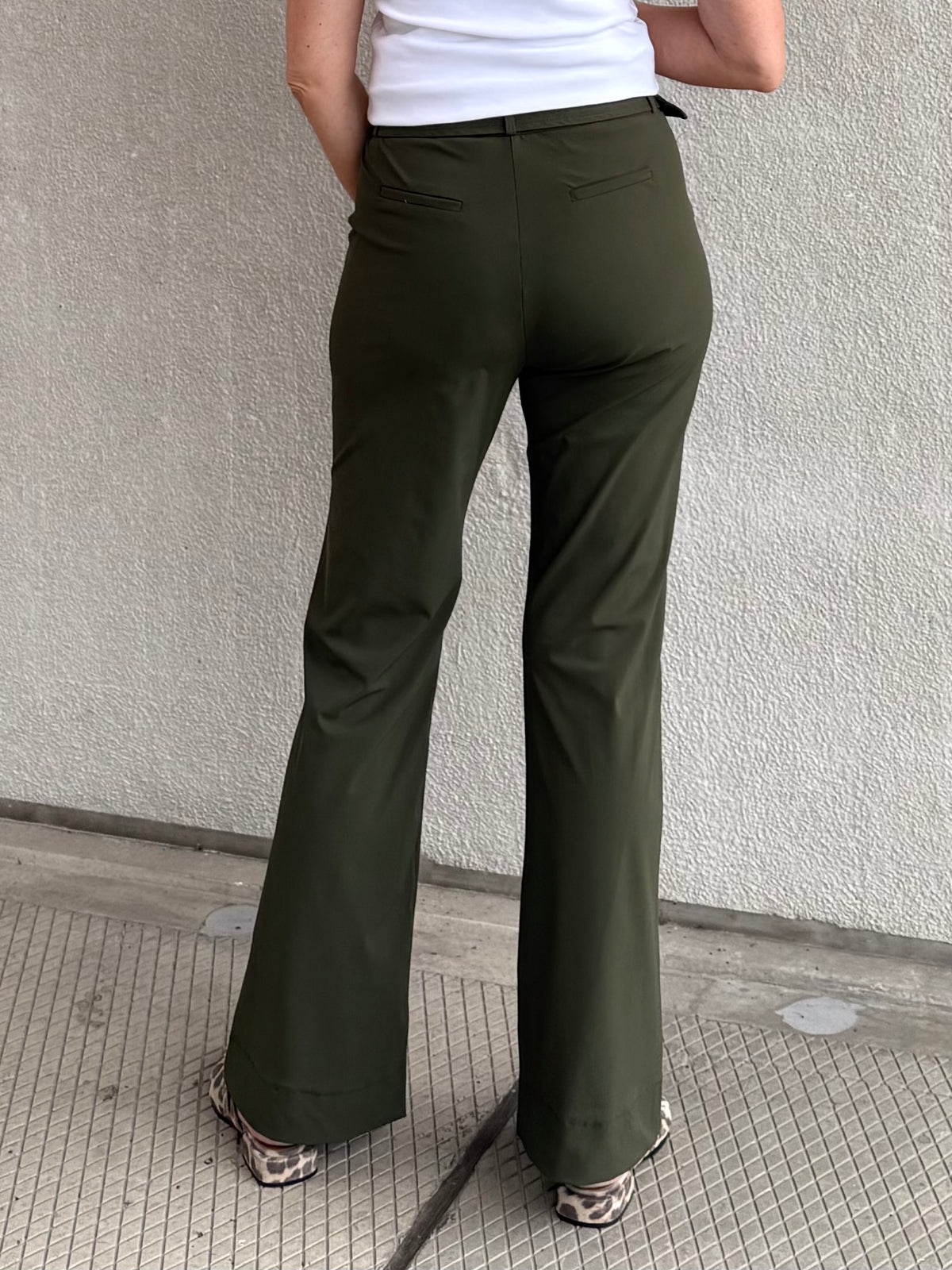 Triple Nine - Travel Broek Joy Olijfgroen - 3002 - Peet kleding