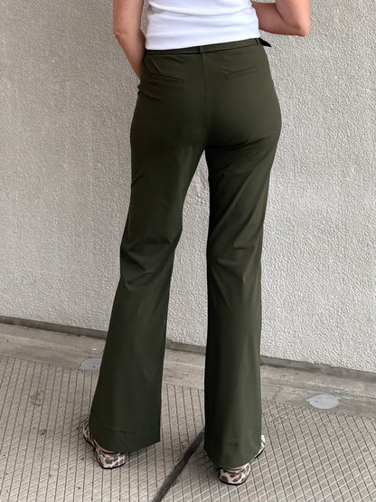 Triple Nine - Travel Broek Joy Olijfgroen - 3002 - Peet kleding