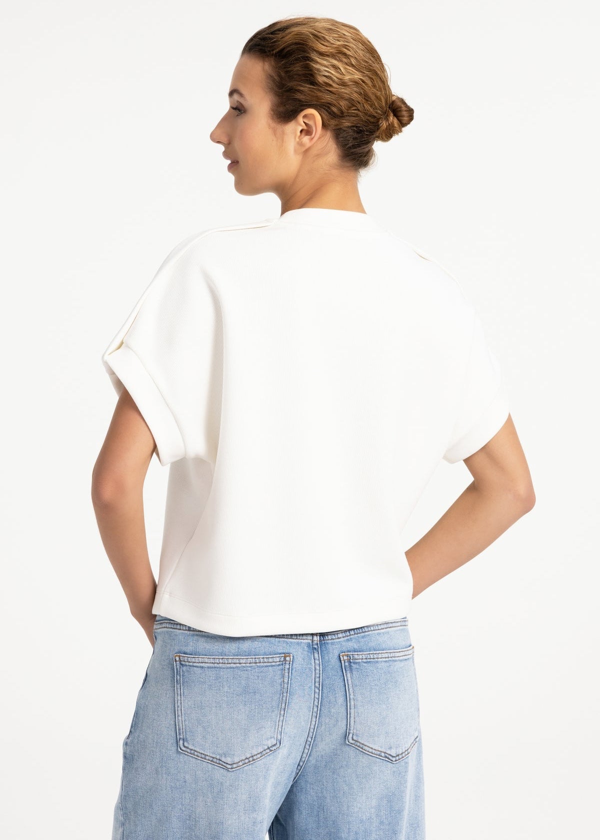 Yaya Sweater Kapmouw Offwhite