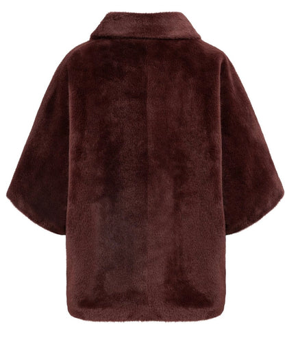 Yaya Faux Jas Reversible Chocolat Red - Peet kleding