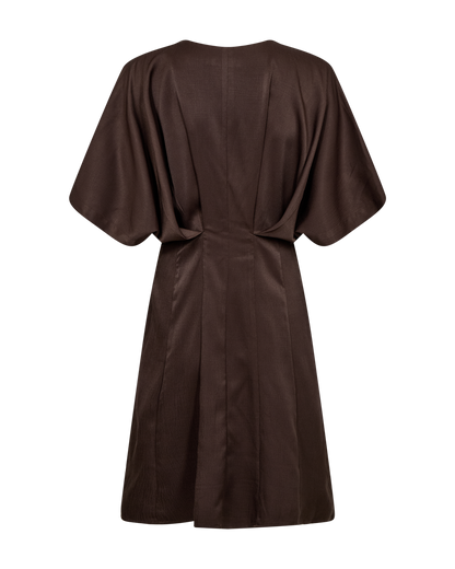 Copenhage Muse Jurk Vianna Bruin - Peet kleding