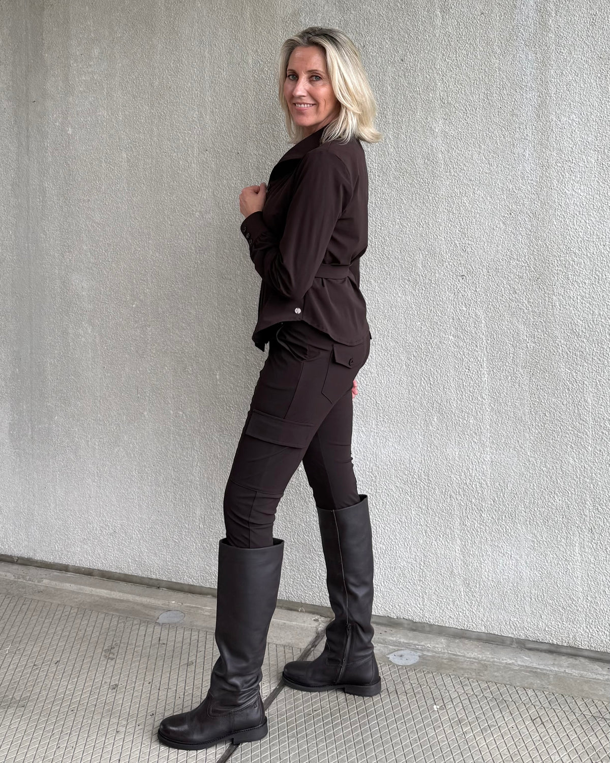 Triple Nine - Travel Broek Cargo Donkerbruin - 3001 - Peet kleding